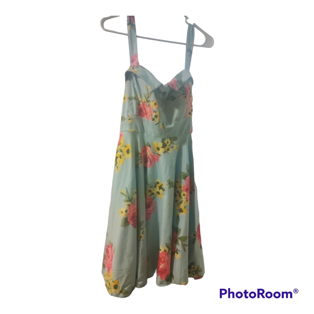 Eva Rose Blue Floral Dress